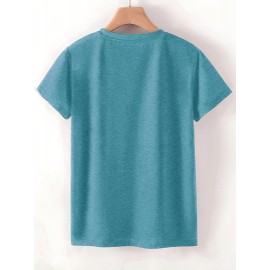 [Playful Cat T-Shirt] Lightweight & Stretchy Charming Black Cat & Book Illustration T-Shirt | Casual Crew Neck, Short Sleeve, Perfect for Spring & Summer, S-XXL, Cat Lover Gift