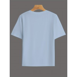 [Breast Cancer Awareness Shirt] Plus Size Breast Cancer Awareness T-Shirt for Women | Soft & Comfortable Round Neck Short Sleeve Tee with Pink Ribbon Graphic & 