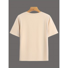 [Breast Cancer Awareness Shirt] Plus Size Breast Cancer Awareness T-Shirt for Women | Soft & Comfortable Round Neck Short Sleeve Tee with Pink Ribbon Graphic & 