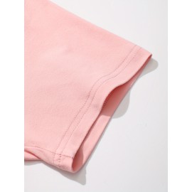 [Breast Cancer Awareness Shirt] Plus Size Breast Cancer Awareness T-Shirt for Women | Soft & Comfortable Round Neck Short Sleeve Tee with Pink Ribbon Graphic & 