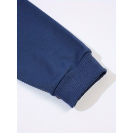 Plus Size Christmas Santa Print Sweatshirt, Casual Long Sleeve Crew Neck Pullover Sweatshirt, Women's Plus Size Clothing