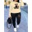 Women'S Casual Sports Fashion Bear Basketball Pattern Crew Neck Sweatshirt Set with Knit Fabric, 100% Polyester Material, Fall/Winter Season, Slight Stretch Fabric, Solid Color Pants - Athletic Loungewear Outfits